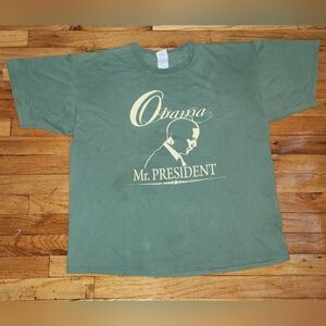 Barack Obama Olive Green T-Shirt